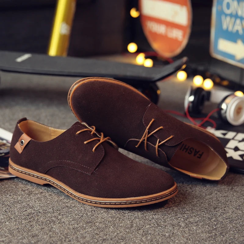 Sapato Casual Masculino de Couro Lottus