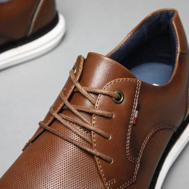 Sapato Masculino de Couro Casual Bichi