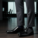 Sapato Social Masculino Couro Legítimo Italiano Rubber