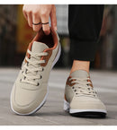 Nova moda masculina sapatos cor sólida sola macia sapatos casuais masculinos respirável sola de renda luz sapatos esportivos masculinos 2024 tênis