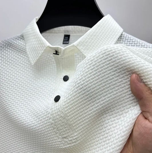 Camisa Polo Masculina Respirável Tech  branco