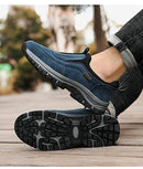 Sapatos esportivos casuais antiderrapantes masculinos resistentes ao desgaste sapatos de caminhada ao ar livre 2024 moda confortável sapatos de caminhada planos para homem
