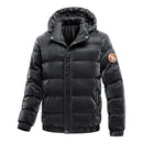 Jaqueta Puffer Masculina com Capuz Removível Rusty
