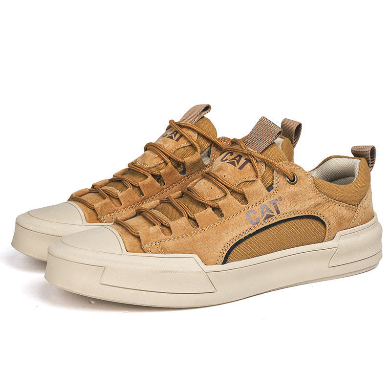 Tênis Casual Masculino em Couro Cat Pro