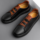 Tênis Masculino Casual em Couro Genuíno Lecce