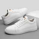 Tênis Masculino em Couro Branco Bolonha