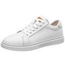 Tênis Masculino em Couro Branco Bolonha