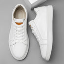 Tênis Masculino em Couro Branco Bolonha