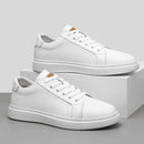 Tênis Masculino em Couro Branco Bolonha