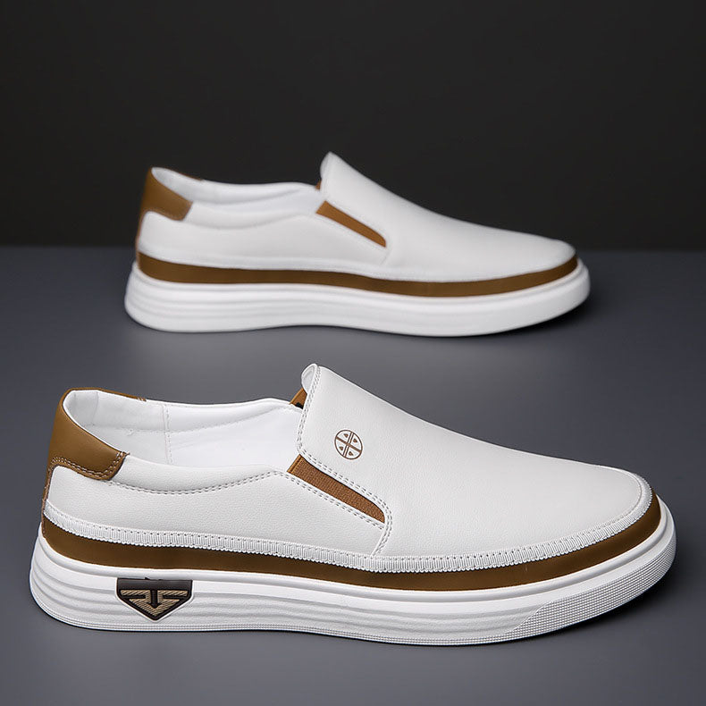 Tênis Slip On Masculino em Couro Benício