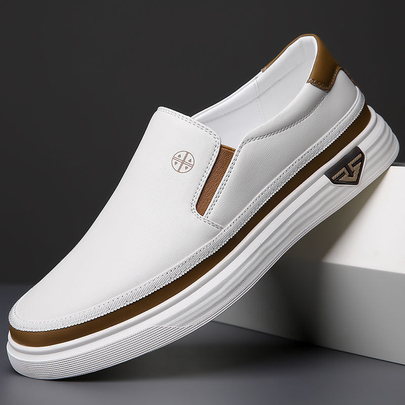 Tênis Slip On Masculino em Couro Benício