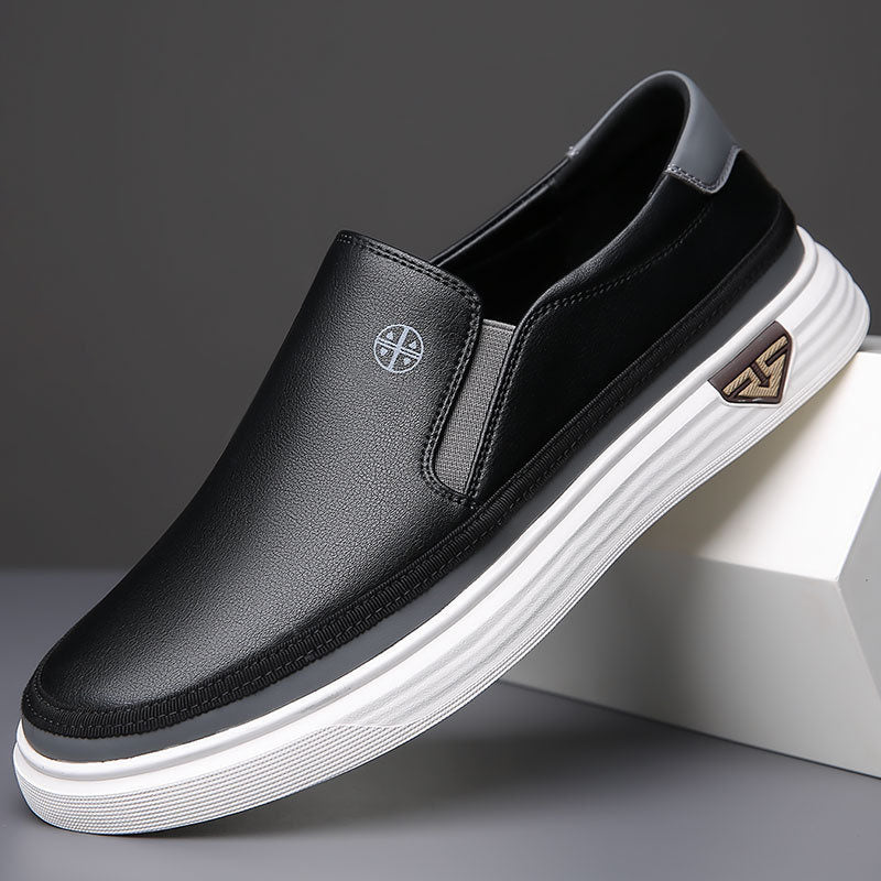 Tênis Slip On Masculino em Couro Benício