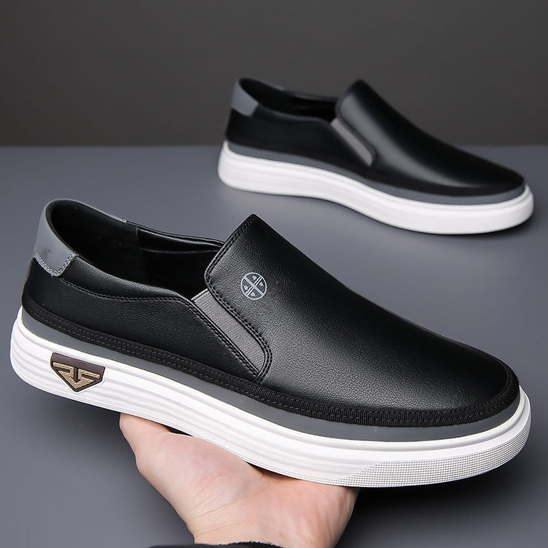 Tênis Slip On Masculino em Couro Benício