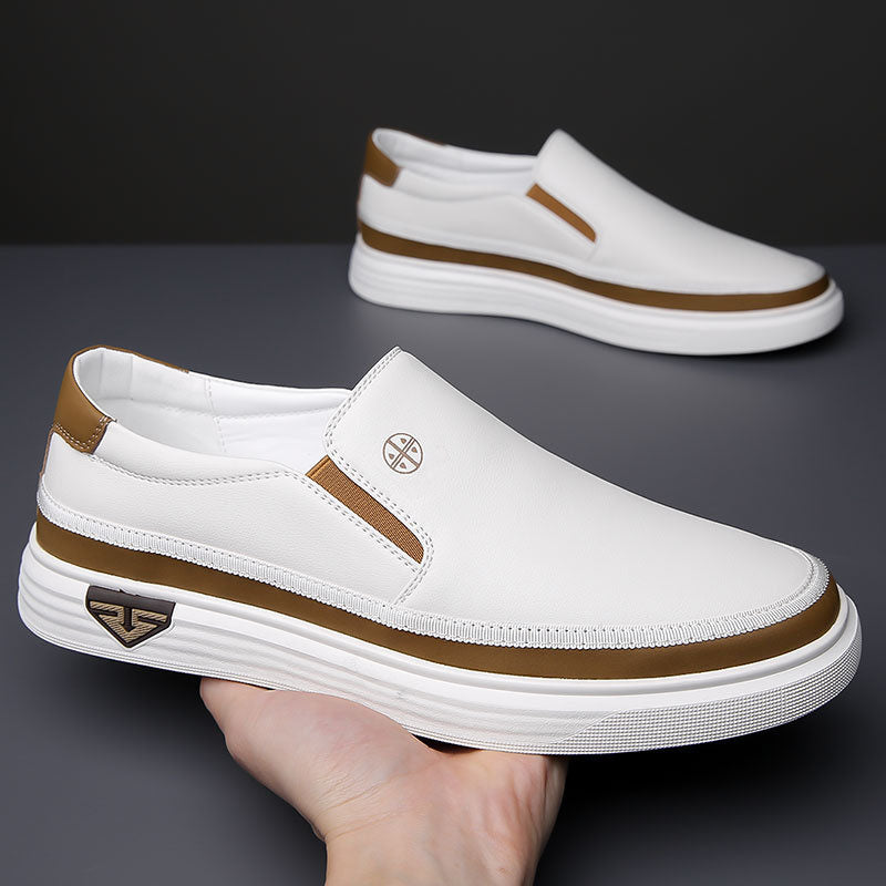 Tênis Slip On Masculino em Couro Benício