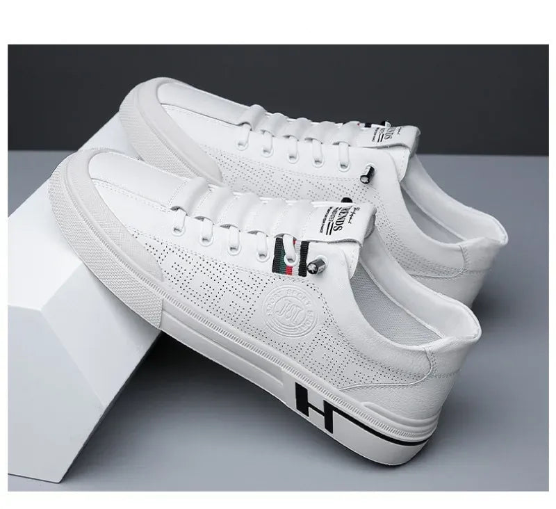 Tênis Masculino em Couro Casual Classic