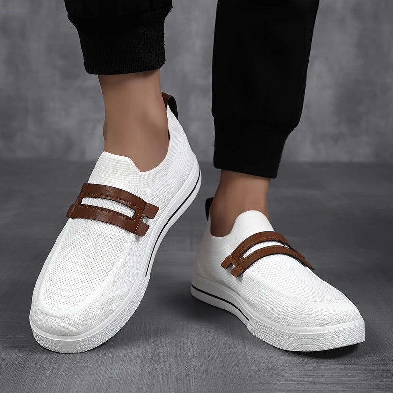 Sapatenis Masculino Slip Branco Masculino Tênis Couro Tenis Branco