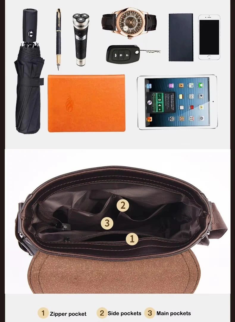 Bolsa de Couro Masculina Classic