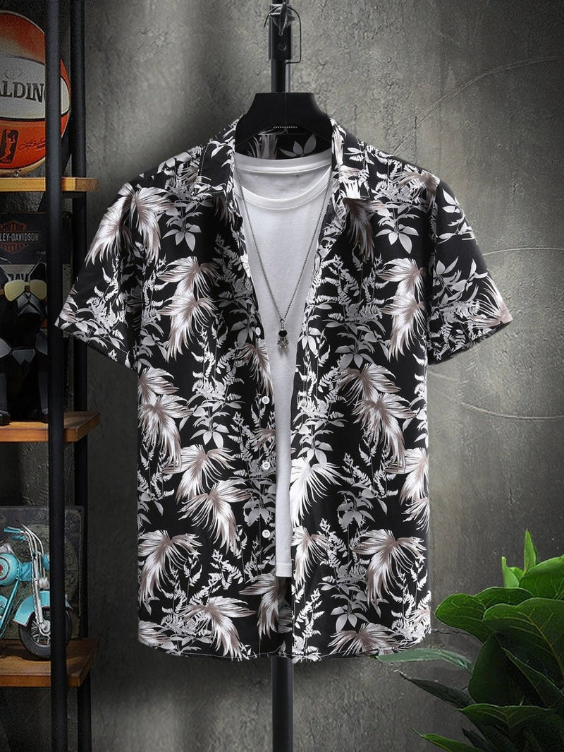 Camisa Manga Curta Masculina Tropical 