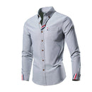Camisa Social Masculina de Luxo Elegante cinza