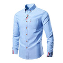 Camisa Social Masculina de Luxo Elegante azul