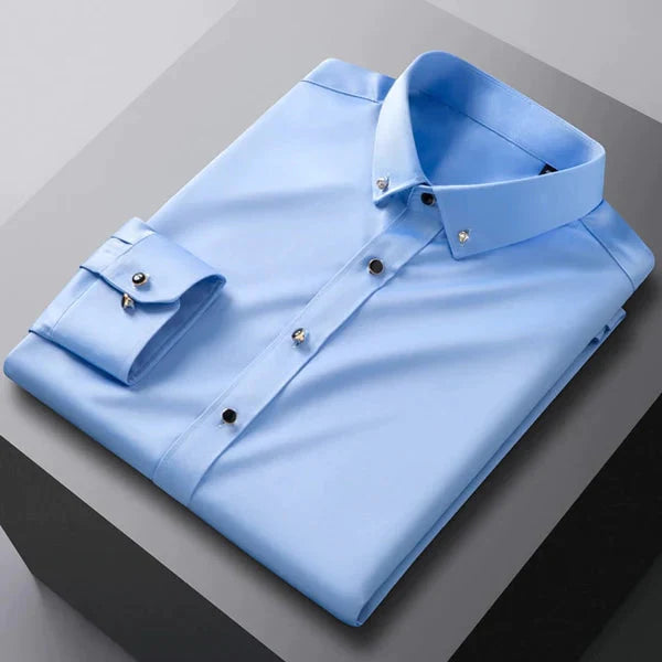 Camisa Social Masculina Prestígio azul claro