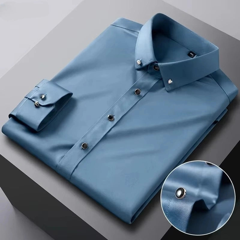 Camisa Social Masculina de Seda Balli