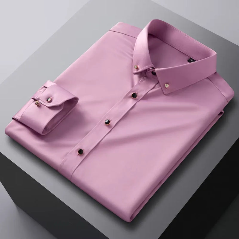 Camisa Social Masculina de Seda Balli