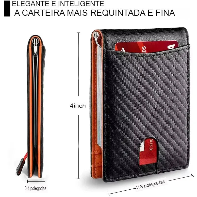 Carteira Masculina Fibra de Carbono MT 2000