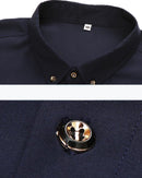 Camisa Social Manga Longa Masculina Plus Size American