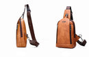 Bolsa Transversal Masculina em Couro Italiano