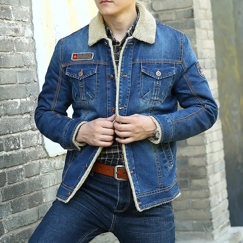 Jaqueta Masculina Jeans Forrada Lyth Pro