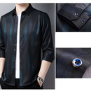 Camisa Social Masculina de Seda Bally