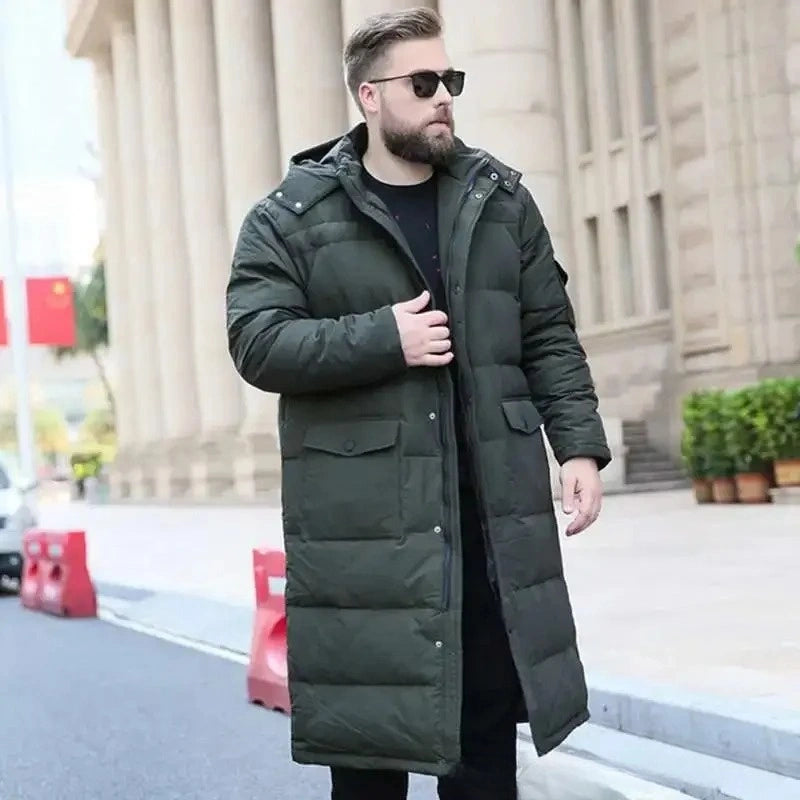 jaqueta Puffer Longa Masculina Plus Size Luppi