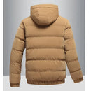 Jaqueta Puffer Masculina com Capuz Removível Rusty