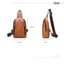 Bolsa Transversal Masculina em Couro Italiano