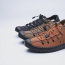 Sandália Masculina de Couro Genuíno Coastal