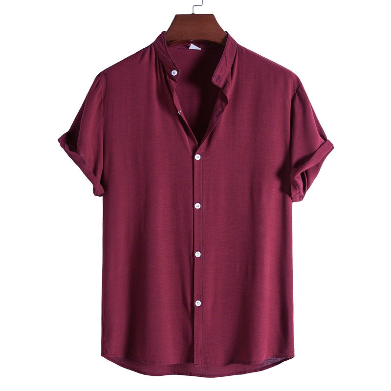 Camisa Masculina manga Curta roxa