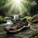 Sandália Masculina em Couro Gladiador Antiderrapante