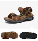 Sandália Masculina em Couro Legítimo Antiderrapante Derby