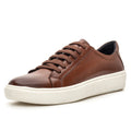 Tênis Masculino Casual de Couro Whisky