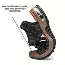 Sandália Masculina em Couro Legítimo Antiderrapante Derby