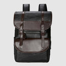 Mochila de Couro Clássica Grande Capacidade