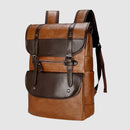 Mochila de Couro Clássica Grande Capacidade