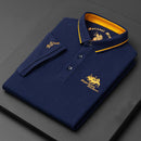 Camisa Polo Masculina Elitte azul