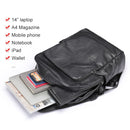  Mochila Masculina de Couro Genuíno Goods