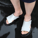 Chinelo em Couro Genuíno Masculino - Rustic Slide - Divello