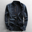 Camisa de Linho Masculina Daily azul