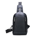 Mochila Transversal Masculina em Couro Italiano