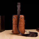 Bolsa Transversal Masculina em Couro Italiano